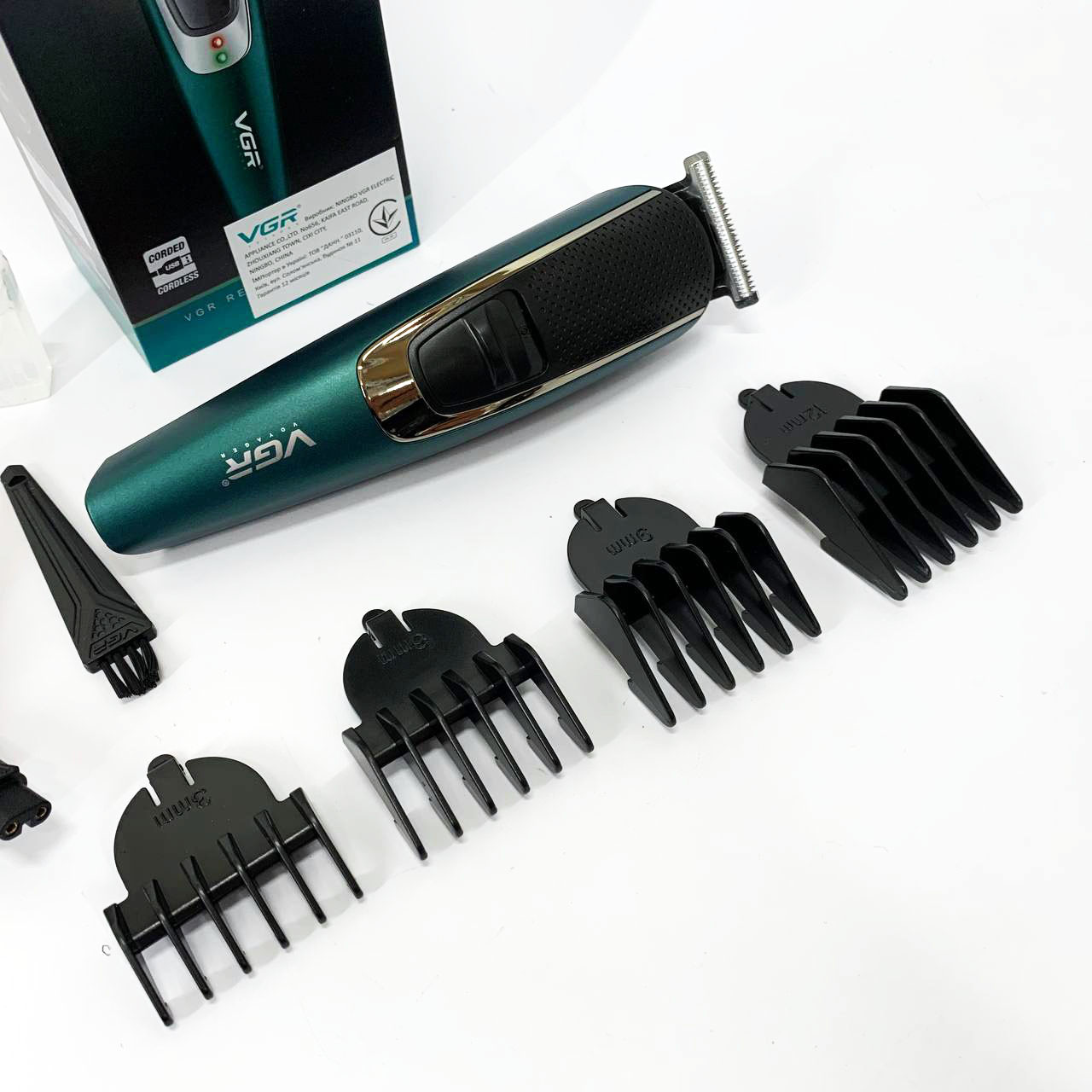 Класна машинка для стрижки волосся VGR, Професійний бездротовий тример, Електромашинка для волосся SK-62, фото 1
