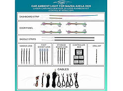 Підсвітка салону FORS.auto для Mazda 3/Axela 2020 (Laser Carving)-20 LEDs
