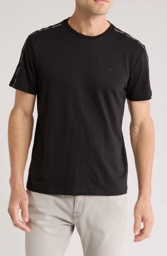 Чоловічі футболки з логотипом Calvin Klein 1159844241 (Чорний M), фото 1