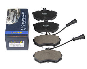 Колодки гальмівні передні Raiso(Швеція) Audi 80, Ауді 80 (З датчиком) 78-96