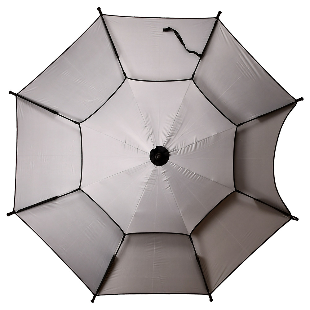 Велика парасоля з чохлом садова регульована MH-5470G 2м антивітер Сріблястий