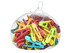 Прищіпки 50шт/уп побутові в сітці 5*3*1см R89638 ТМ STENSON