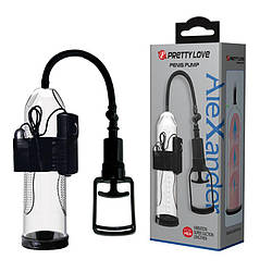 Помпа для пеніса Pretty Love Alexander з вібрацією, 24.5 х 7.3 18+
