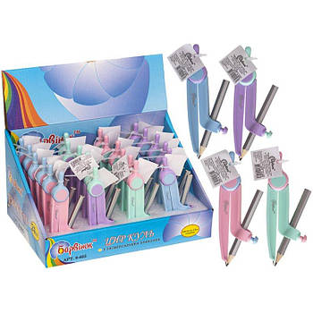 Циркуль пластиковий 120 мм з універсальним тримачем та олівцем, асорти 9-605 G-Rich