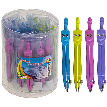 Циркуль металевий 115 мм у вініловому чохлі, асорти 9-604 G-Rich