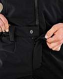 Тактичний костюм софтшел SATELIT чорний демісезонний для поліції ПП8056 ТМ, фото 9