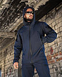 Тактичний костюм для рятувальників демісезонний синій ДСНС софтшел SATELIT ПП8057 ТМ, фото 5
