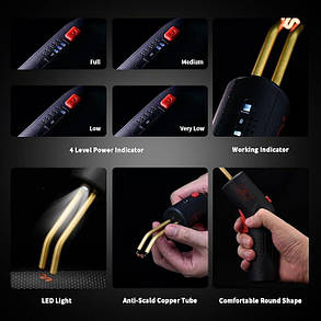 Термостеплер акумуляторний для паяння пластику A702 AEROPRO, фото 2