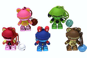 Брелок силіконовий Ведмедик з дзвоником ООПТ (12)