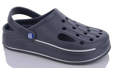 Крокси чоловічі сині Прогрес сабо зручні товста підошва