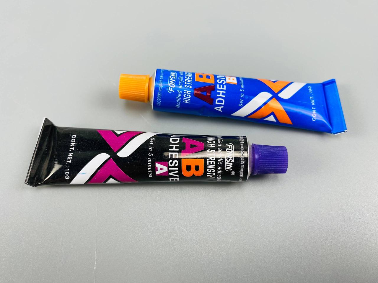 Клей двокомпонентний (універсальний) 10 г + 10 г (фабрика ABRO), фото 1