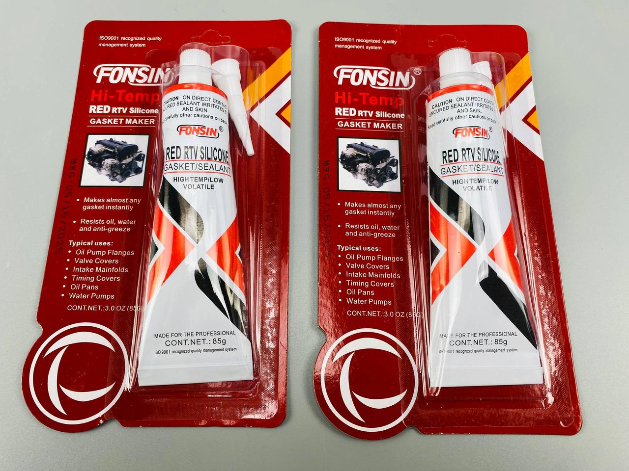 Герметик універсальний 85 г червоний (фабрика "ABRO"), фото 1