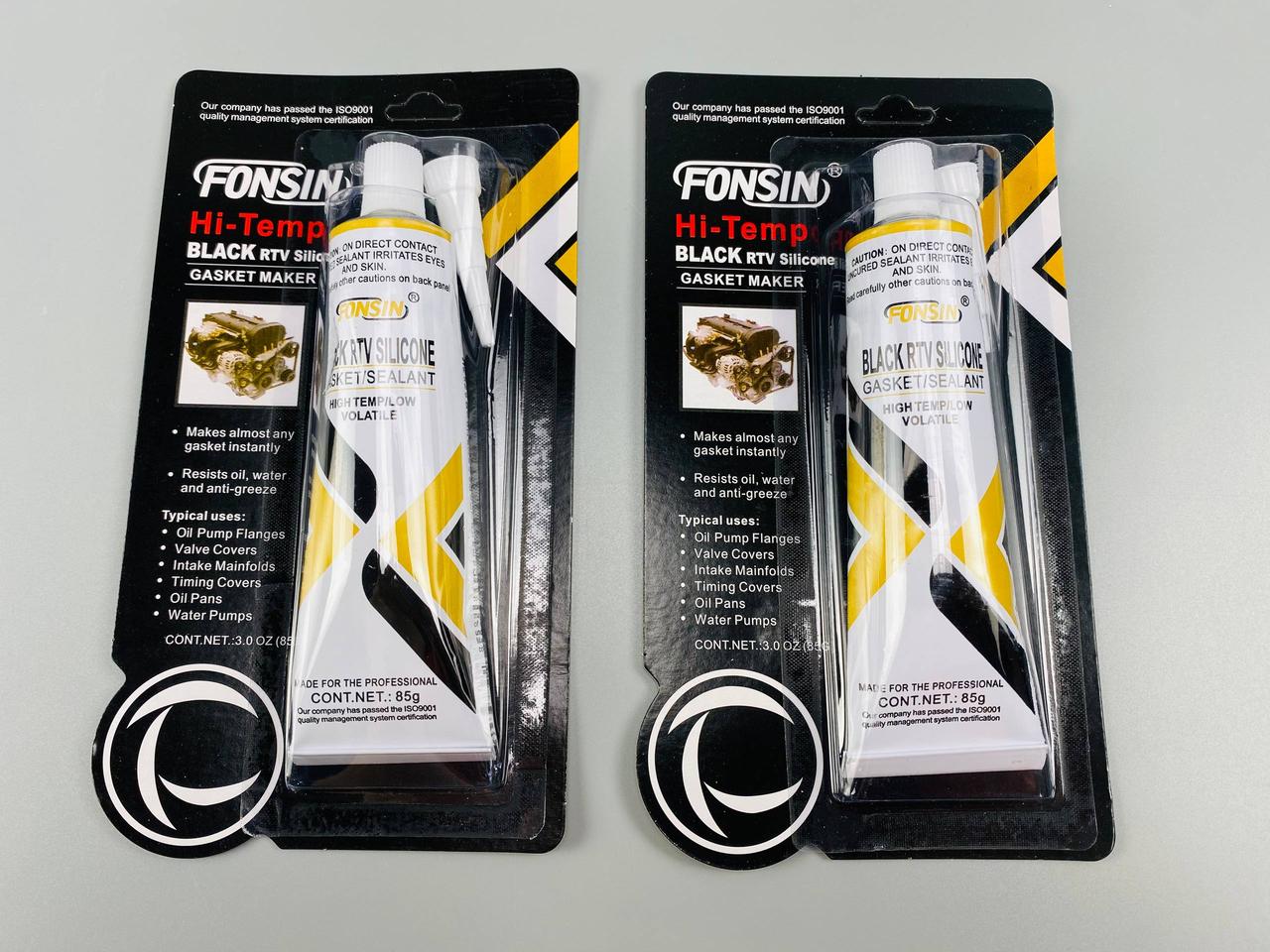 Герметик універсальний 85 г чорний (фабрика "ABRO"), фото 1