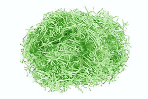 Наповнювач декоративний паперовий 100гр Зелений ООПТ