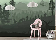 Самоклеючі плівка Oracal фотошпалери принт в художньому стилі в дитячу "Силуети героїв", фото 2