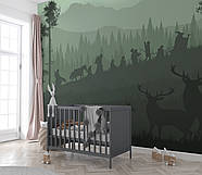 Самоклеючі плівка Oracal фотошпалери принт в художньому стилі в дитячу "Силуети героїв", фото 4