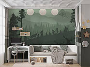 Самоклеючі плівка Oracal фотошпалери принт в художньому стилі в дитячу "Силуети героїв", фото 3