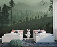 Самоклеючі плівка Oracal фотошпалери принт в художньому стилі в дитячу "Силуети героїв", фото 7