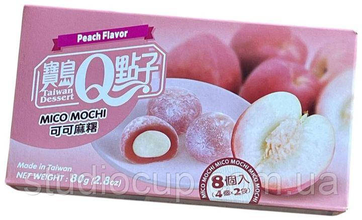 Q Brand Mочі з какао та персиком 80г, фото 1