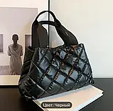 Сумка  стьобана жіноча з плащової тканини, фото 2