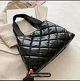 Сумка  стьобана жіноча з плащової тканини, фото 5