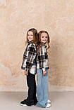 Стильна дитяча сорочка у клітинку 8565 у розмірах 122-152, фото 6