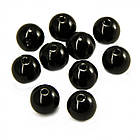 Перли Намистини Пластикові ABS, Глянцеві, Круглі, Чорний, 12мм, Отвір 2мм, близько 25шт/25г, фото 2