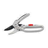 Секатор для гілок Ø≤ 20 мм (l= 200 мм) з блокуванням та храповиком (алюмінієві ручки) Yato YT-88123, фото 3