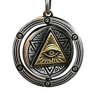 Кулон Око Гора, сталь - двухстороня (372010)