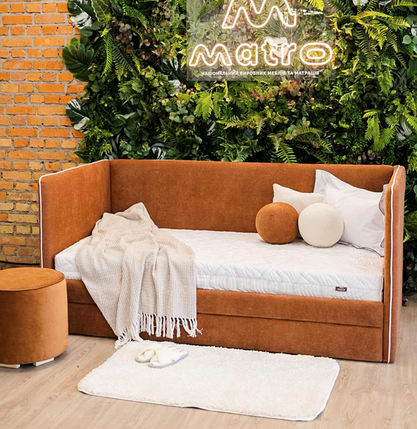 Ліжко кутове Луно з механізмом 90х190 TM Matroluxe, фото 1