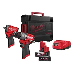Набір з двох інструментів безщіткових M12 FPP2X2-402X MILWAUKEE (гайковерт M12 FCIWF12G3-0, дриль-шурупокрут M12 F 4933498741, фото 3