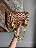 Chanel 2.55 Reissue 226 Brown Aged Calfskin with Gold