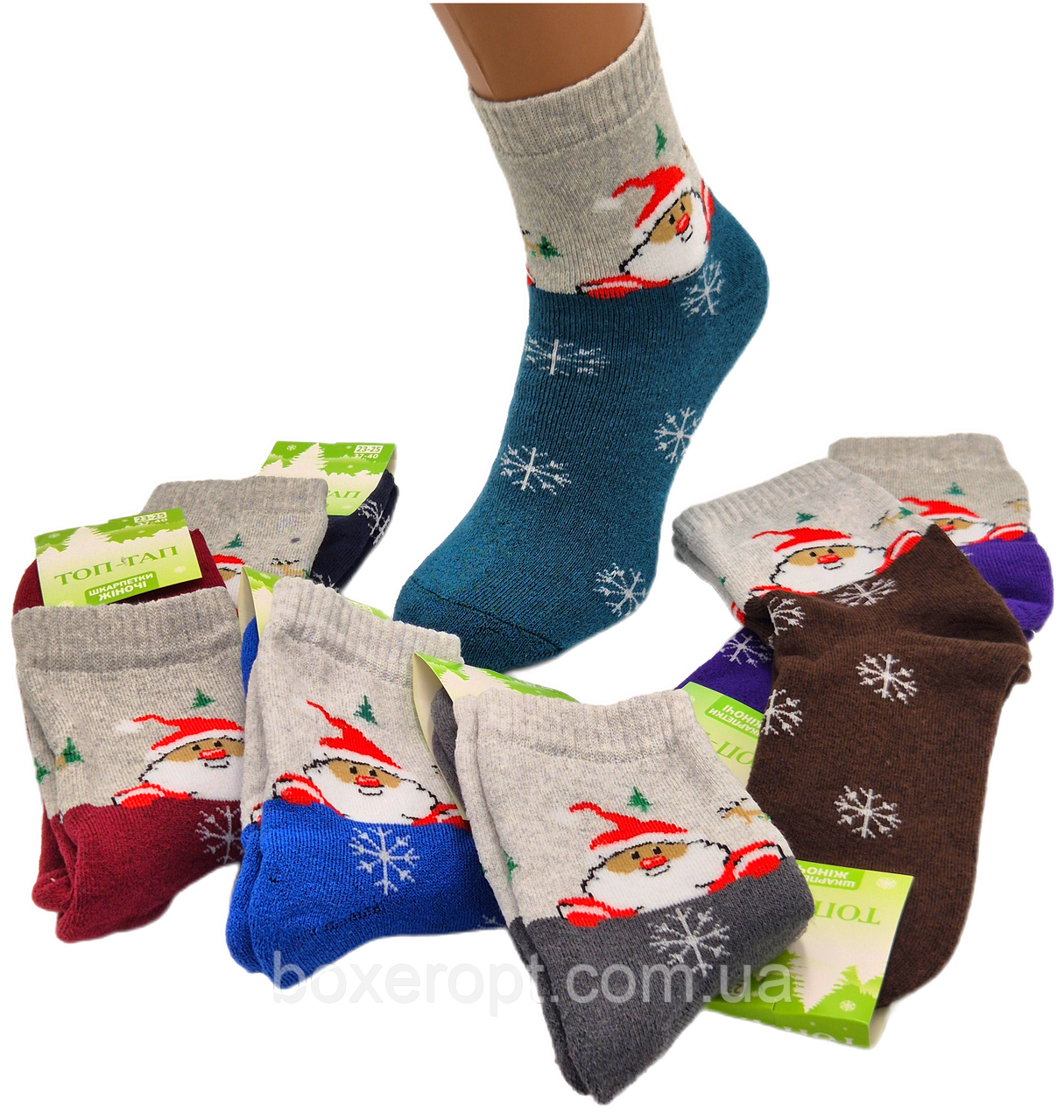 Жіночі махрові шкарпетки Топ-Тап - 21.00 грн./пара (Дід Мороз)