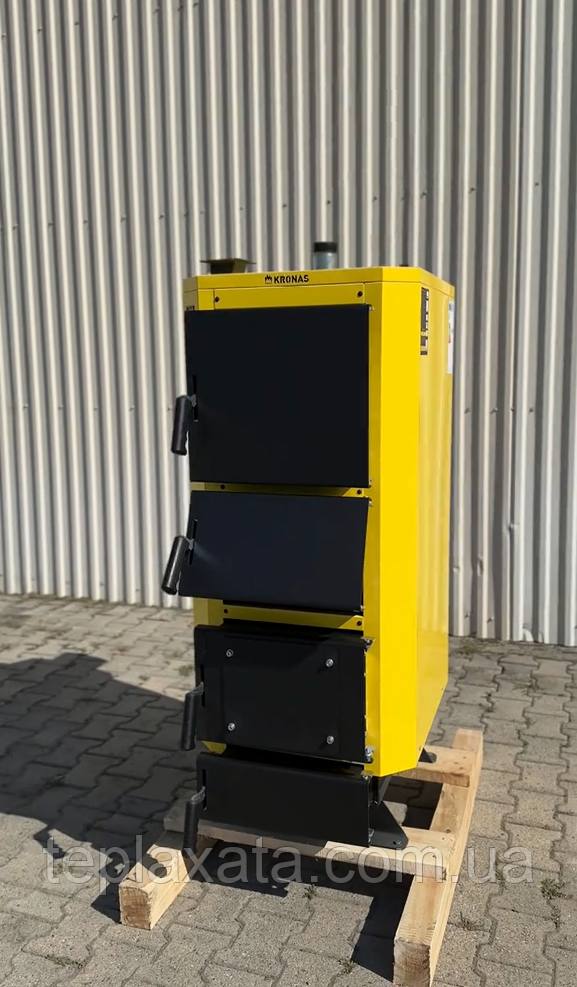 Твердопаливний котел тривалого горіння Kronas (Кронас) Unic-P 98 кВт з автоматикою