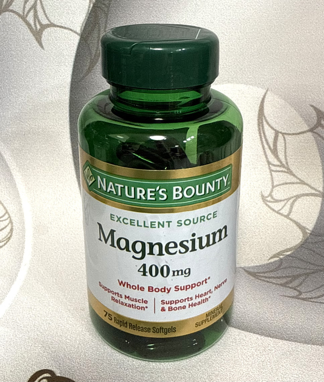 Магній для загального здоров'я Nature's Bounty Magnesium 400 mg