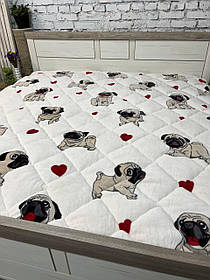 Ковдра зимова флісова на овчині 350г/м кв.