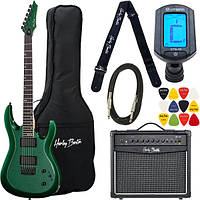 Гітарний набір Harley Benton R-446 Green Metallic Set
