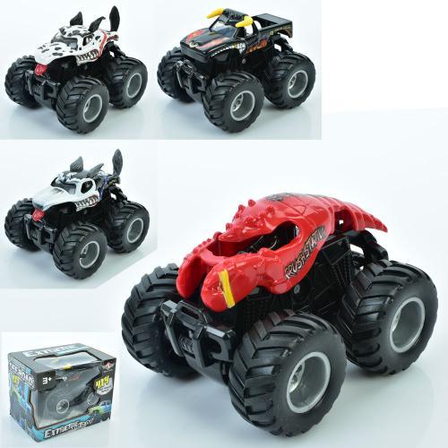 Джип інерція, 9,5см, корпус-монстр, гумові колеса, 4 види, в кор. 12,5*10*9см (60шт), фото 1