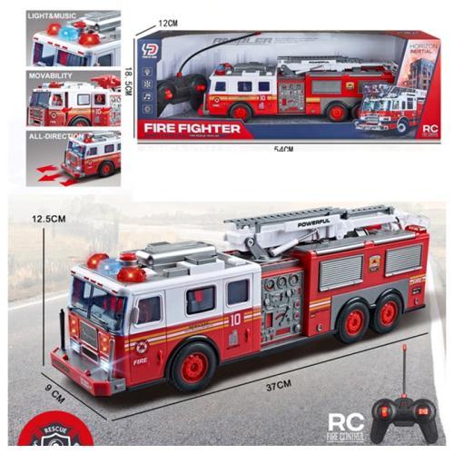 Пожежна машина р/к, 39см, звук, світло, гумові колеса, рухливі деталі, на батар., в кор. 54*18,5*12см  (9шт), фото 1