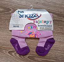 Колготи під памперс Be Snazzy на дівчинку, 56-62, демісезон, єдиноріг