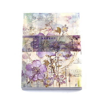 Вінтажна книга з папером для скрапбукінгу Весняна ода 100 листів KRK025