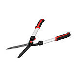 Ножиці по живоплоту з гофрованим лезами для стебел Ø≤ 6 мм (l= 61 см) леза l= 22 см алюмінієві ручки Yato YT-88212, фото 4