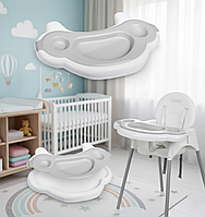Таця для стільчика для годування Ricokids Sinco сірий