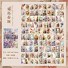 Вінтажна книга з папером для скрапбукінгу Весняна ода 100 листів KRK025, фото 6