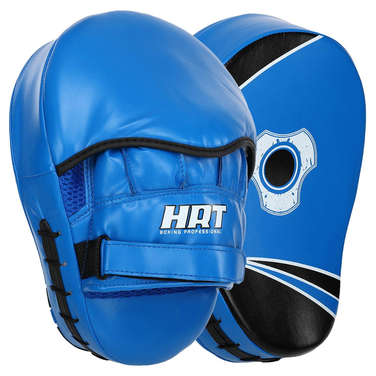 Лапи боксерські вигнуті HARD TOUCH BO-4251 натуральна шкіра (23 x 17 x 4 см) пара, фото 1