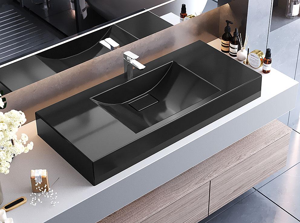Раковина, Умивальник, накладний Luxor Veo 100 Black