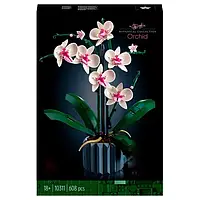Конструктор орхідея на 608 деталей конструкторний набір сумісний з LEGO подарунок для дітей та дорослих декор для будинку