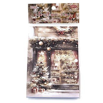 Вінтажний папір для скрапбукінгу Різдво 30 листів KRK030