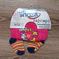 Колготи під памперс Be Snazzy на дівчинку, 56-62, демісезон, тваринки