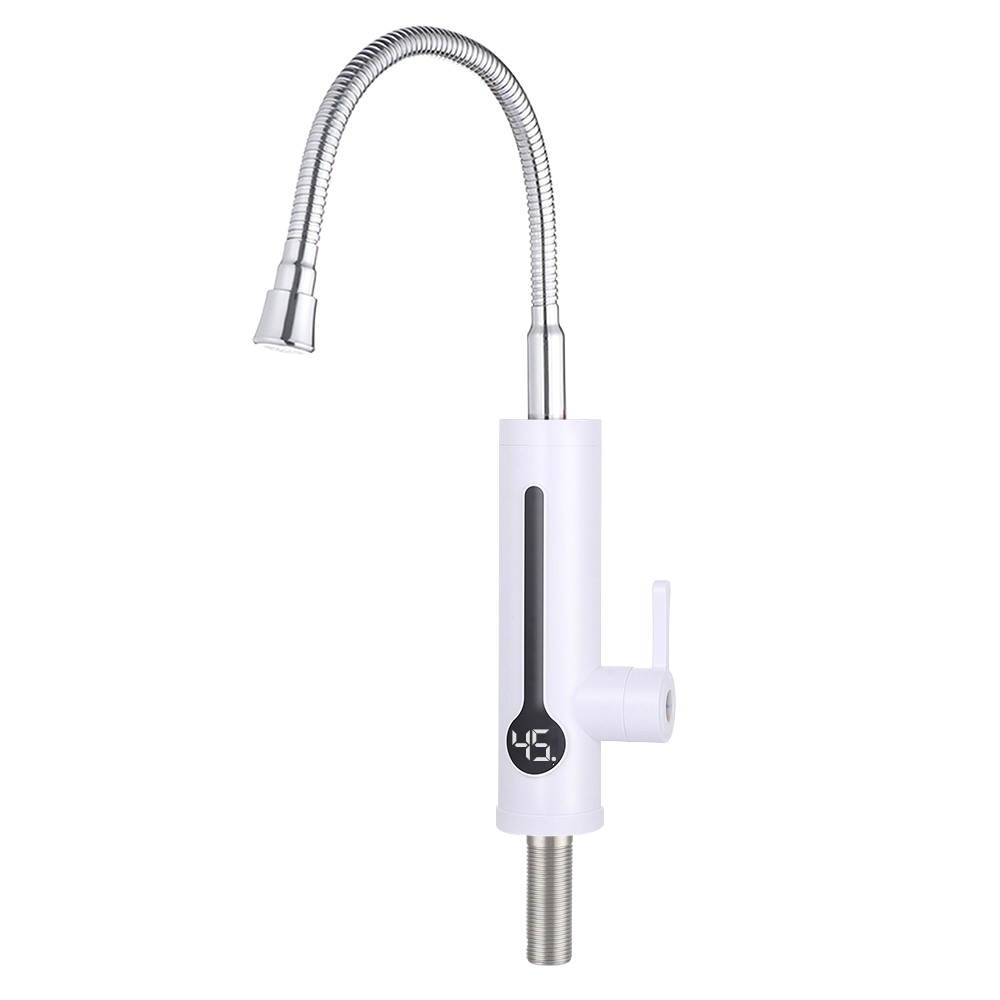 Проточний водонагрівач WEZER SDR-F18TR, рефлекторн. вилив (3,3 кВт + датчик темп.), білий, фото 1